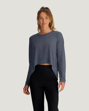 W Free Fly Bamboo Lightweight Cropped Long Sleeve