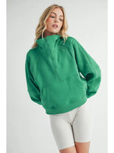 aemi + co Dove Funnel Neck Half Zip
