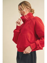 aemi + co Dove Funnel Neck Half Zip