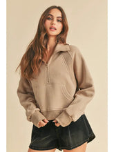 aemi + co Dove Funnel Neck Half Zip